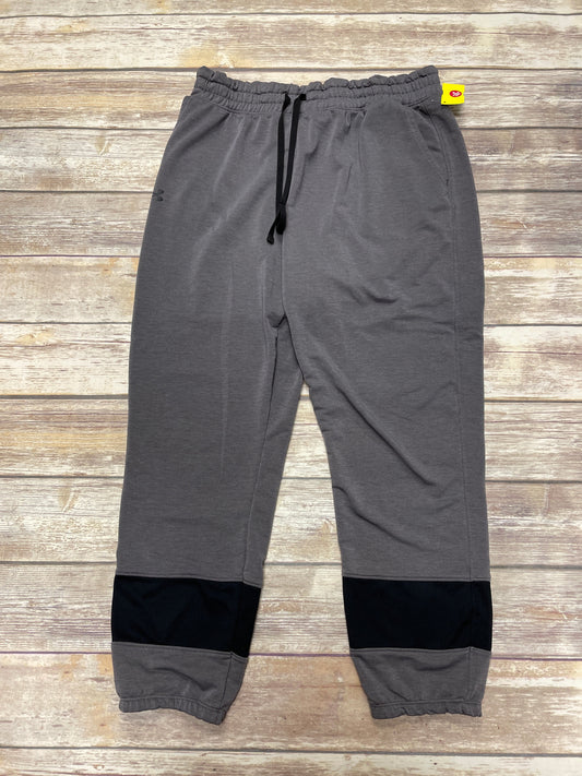 Athletic Pants By Under Armour In Grey & Orange, Size: L