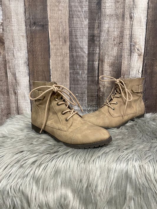 Boots Ankle Flats By Madden Girl In Beige, Size: 9.5