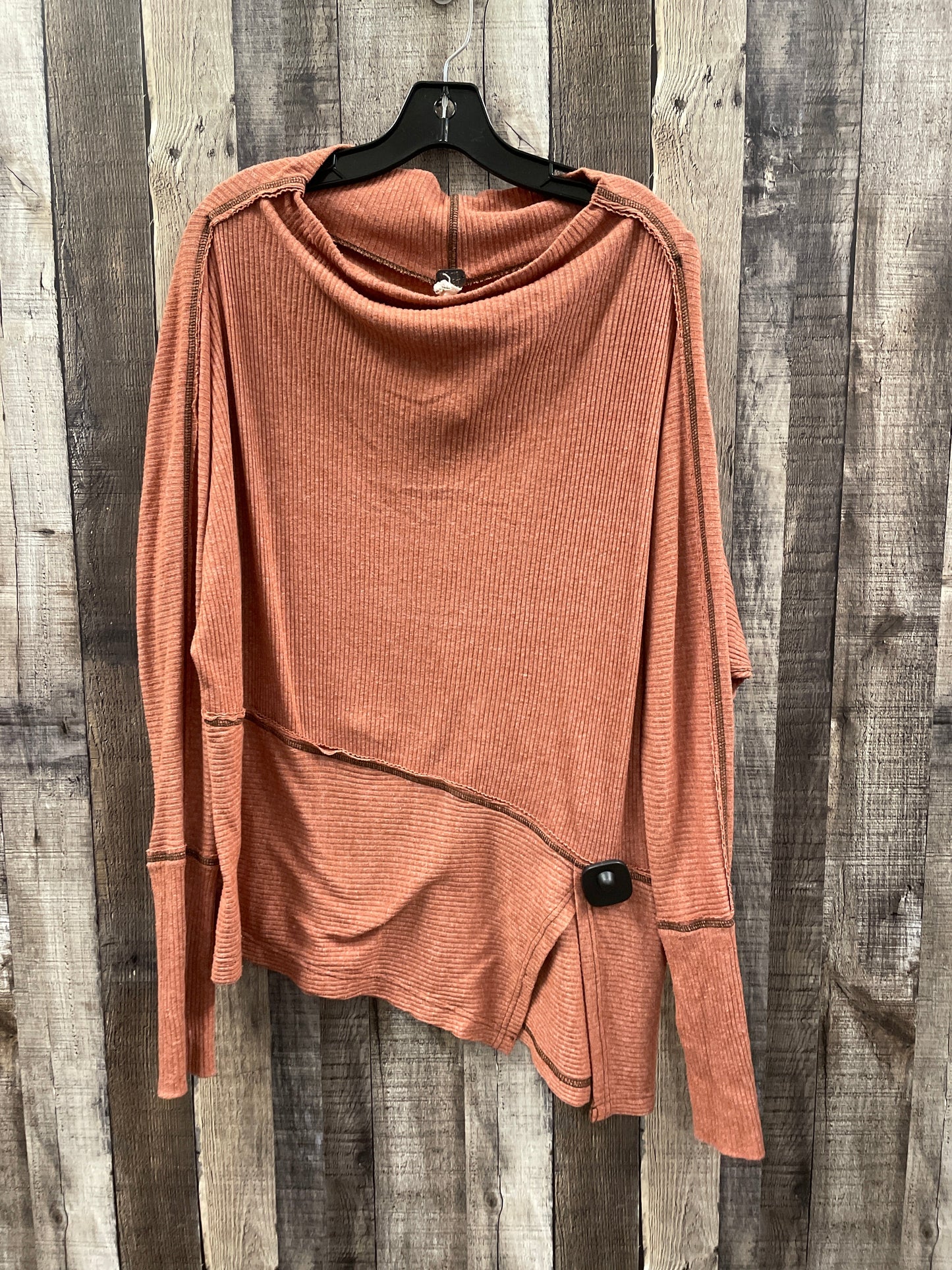 Top Long Sleeve By We The Free In Orange, Size: S