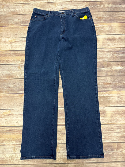 Jeans Straight By Lee In Blue Denim, Size: 18