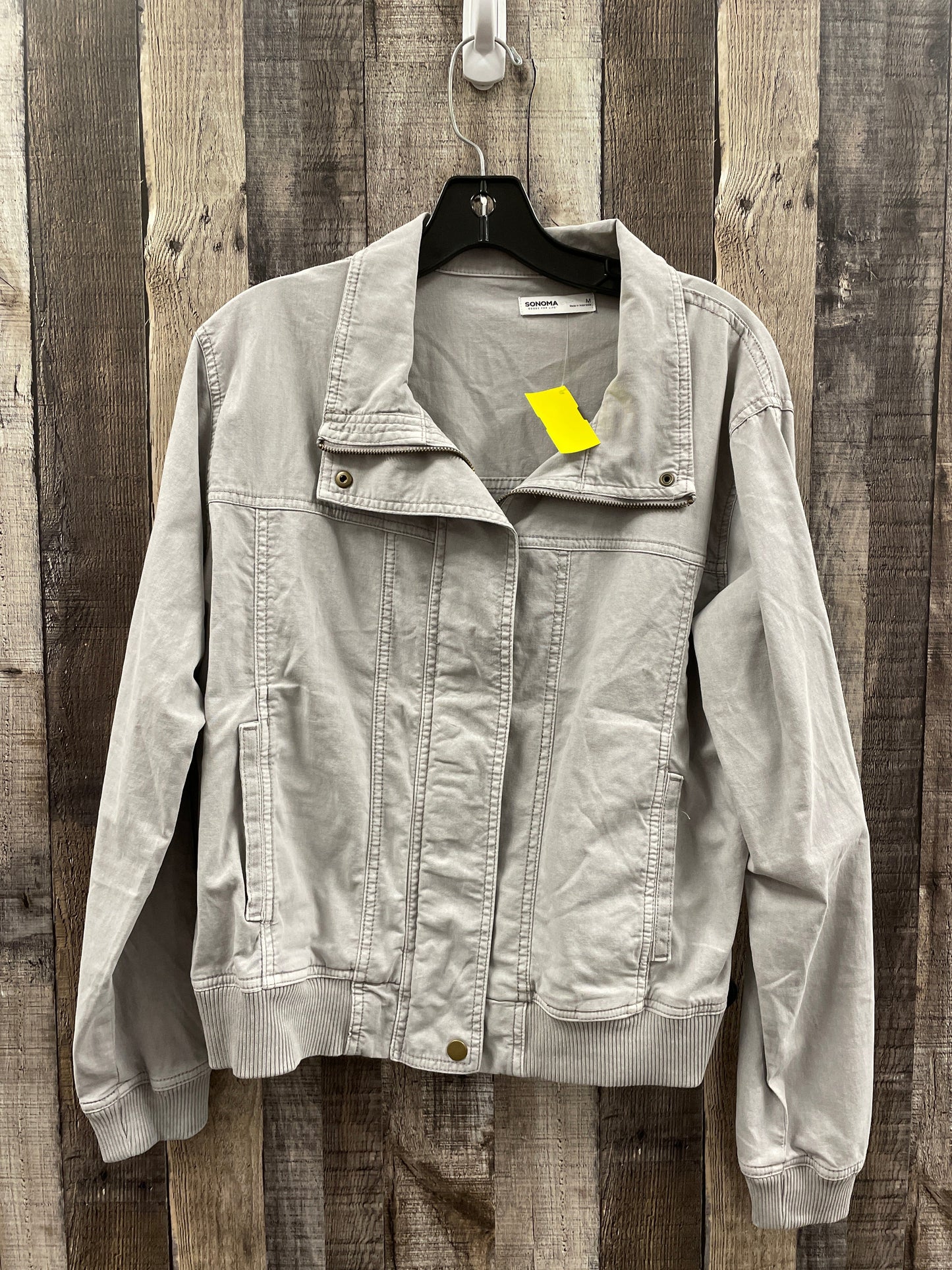 Jacket Denim By Sonoma In Grey, Size: M