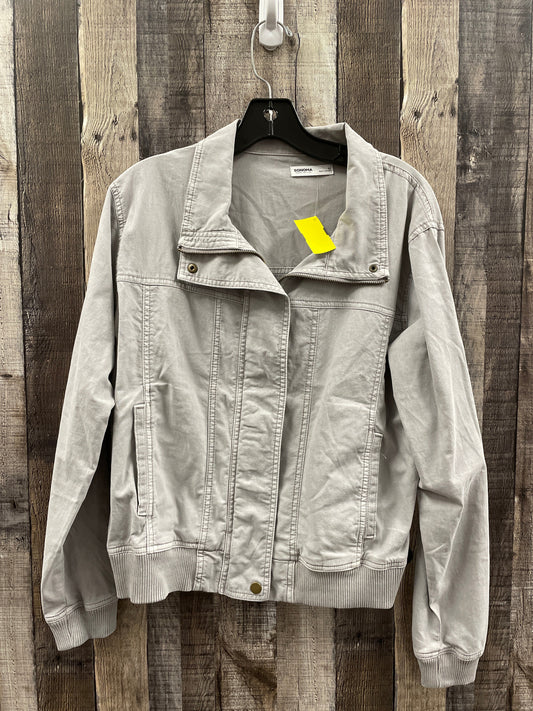 Jacket Denim By Sonoma In Grey, Size: M