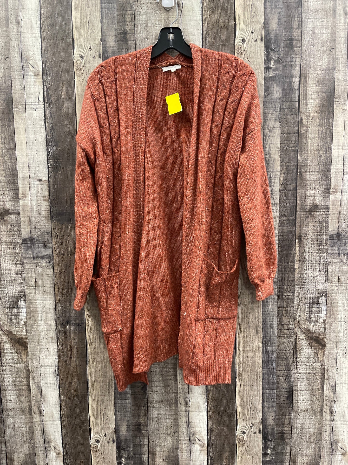 Sweater Cardigan By Maurices In Orange, Size: S