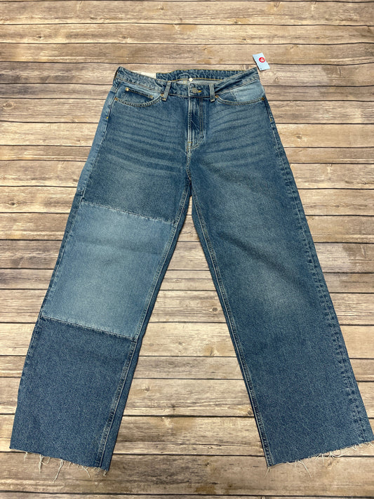 Jeans Straight By H&m In Blue Denim, Size: 10