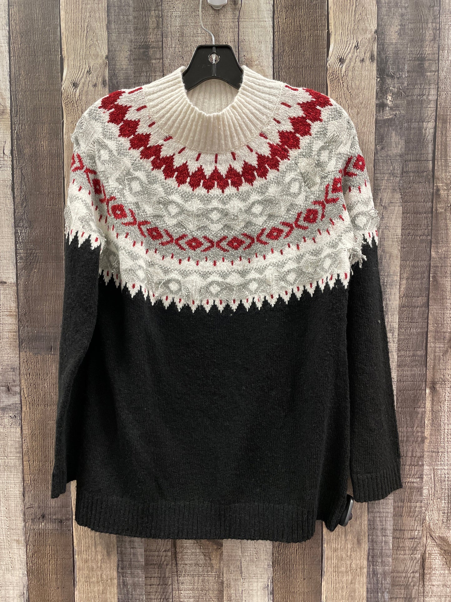 Sweater By J. Jill In Black & Red, Size: Sp