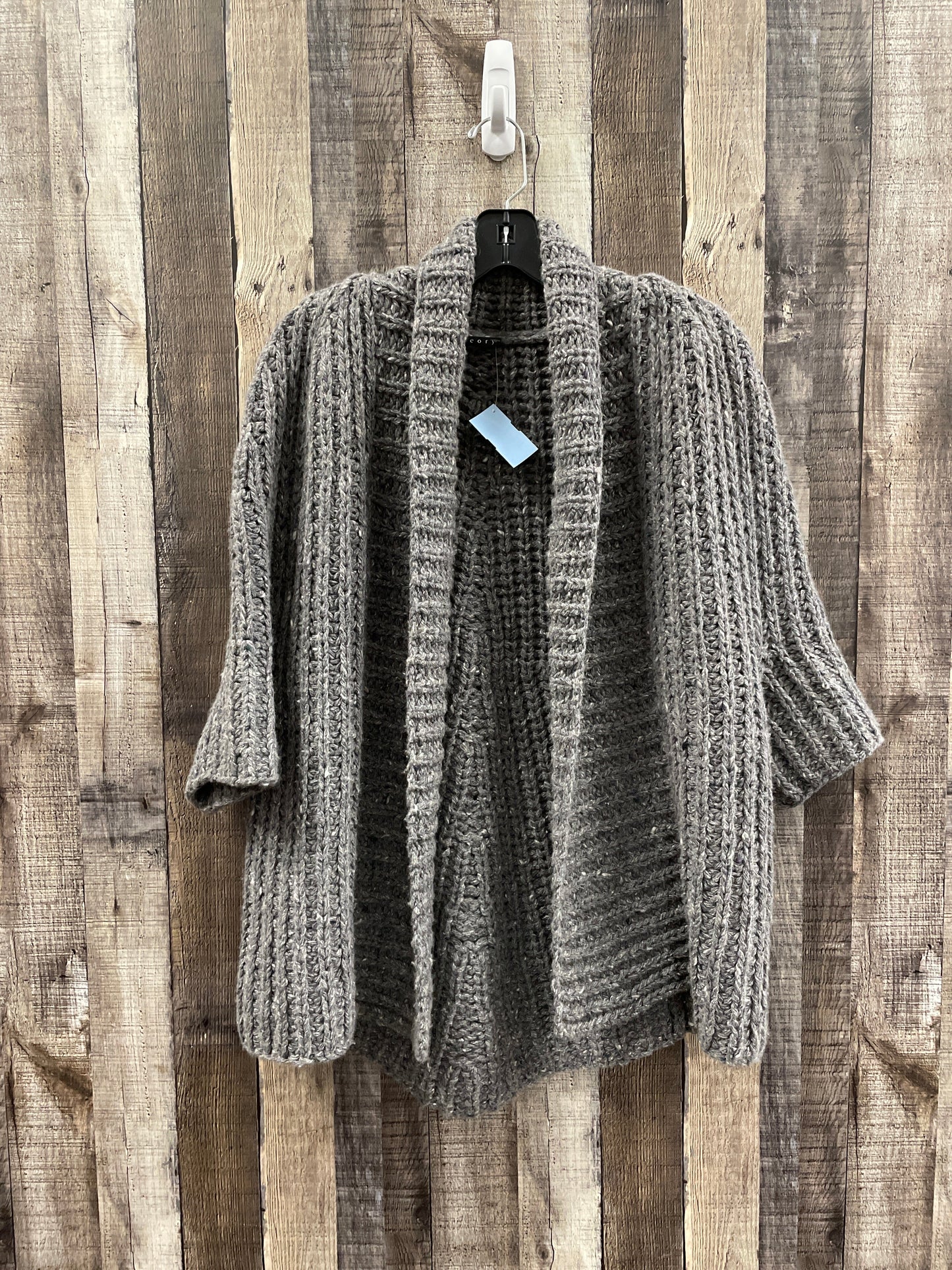 Sweater Cardigan By Theory In Grey, Size: M