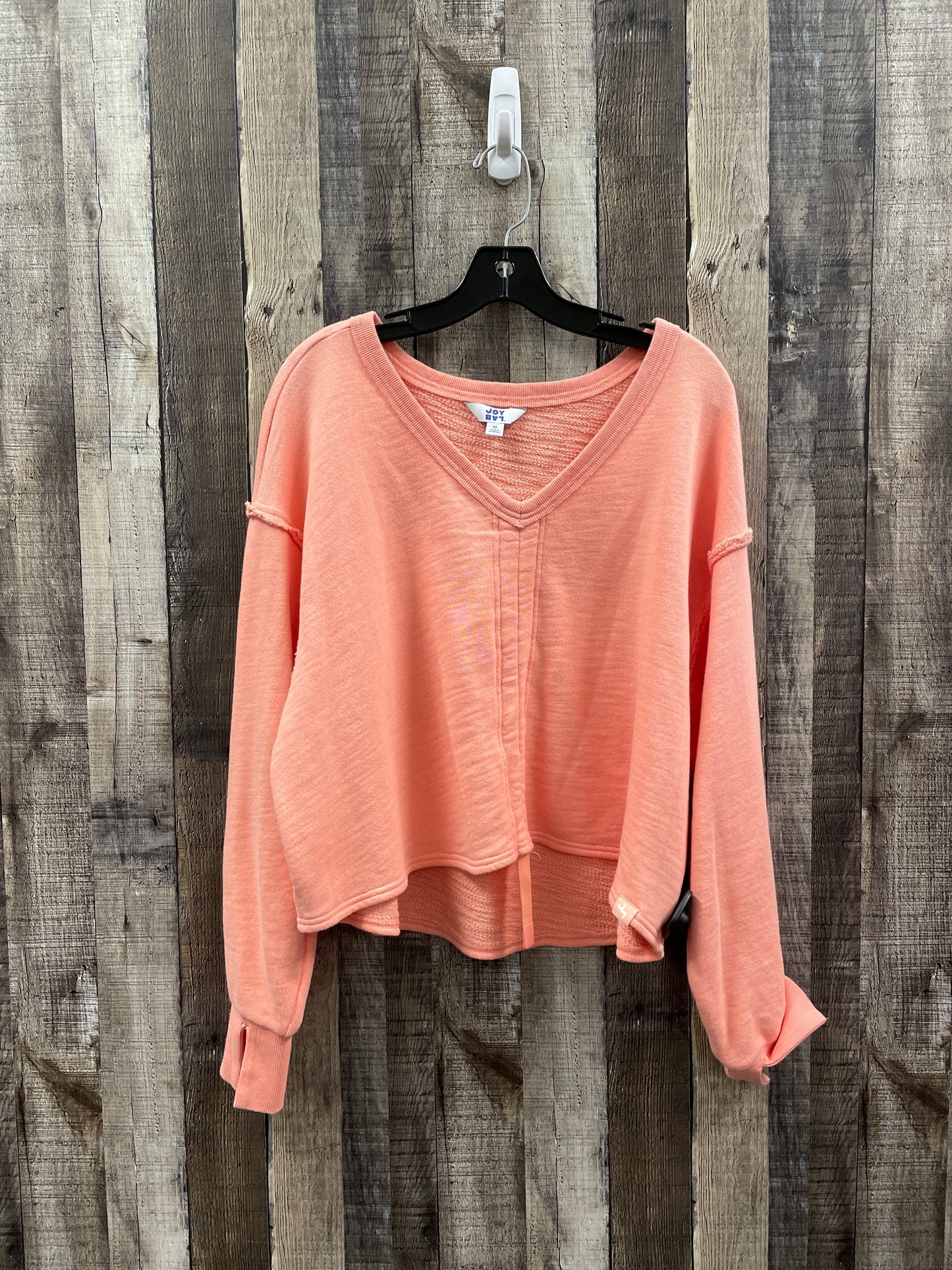 Sweatshirt Crewneck By Joy Lab In Peach, Size: M