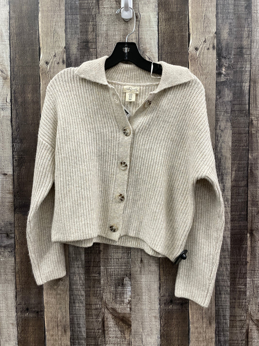 Sweater Cardigan By Jessica Simpson In Beige, Size: Xs