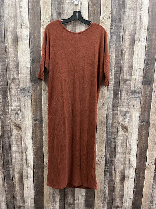 Dress Casual Maxi By Bobeau In Brown, Size: M