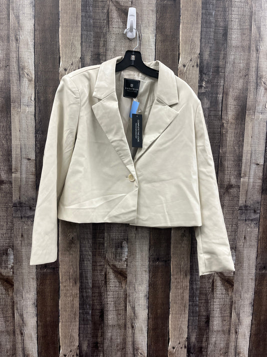 Jacket Moto By Cme In Beige, Size: Xl