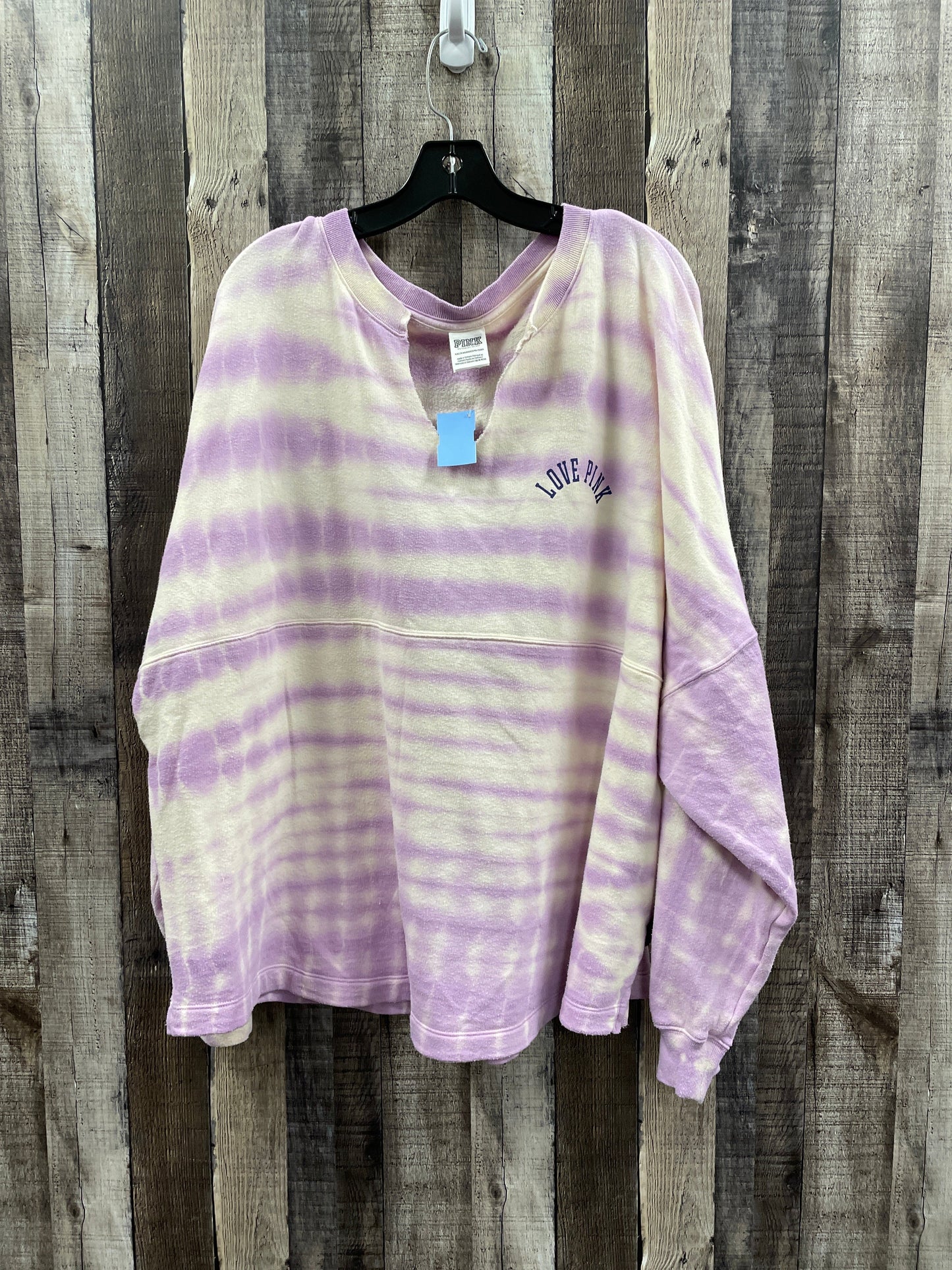 Top Long Sleeve By Pink In Multi-colored, Size: Xxl