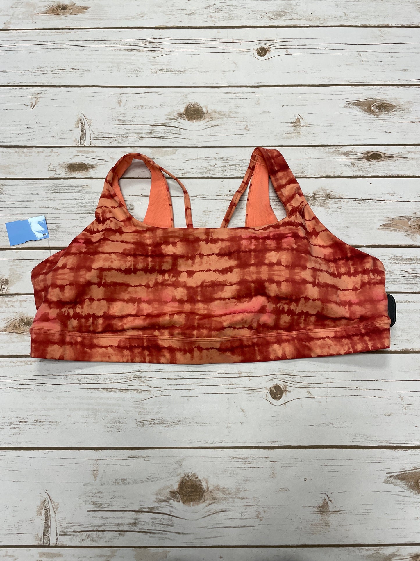 Athletic Bra By Athleta In Tie Dye Print, Size: 2x