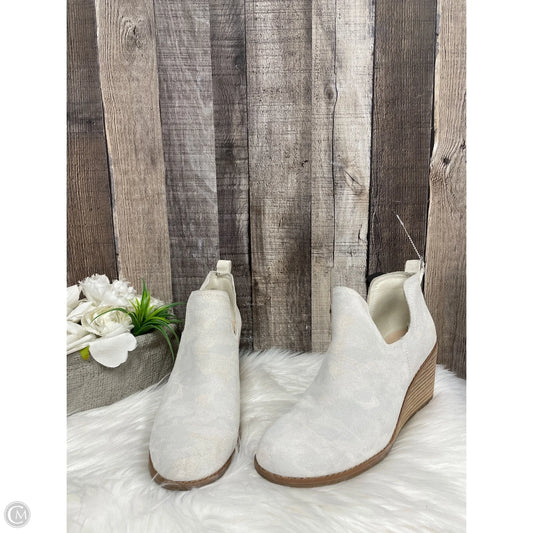 Boots Ankle Heels By Toms In Beige, Size: 8.5