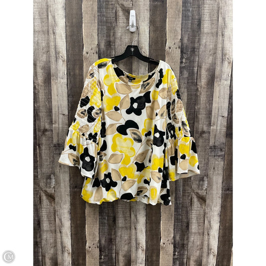 Top 3/4 Sleeve By Alfani In Multi-colored, Size: 4x