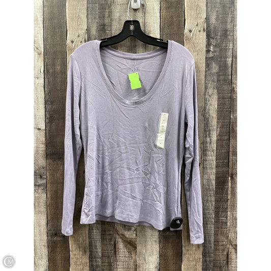Top Long Sleeve By A New Day In Purple, Size: M