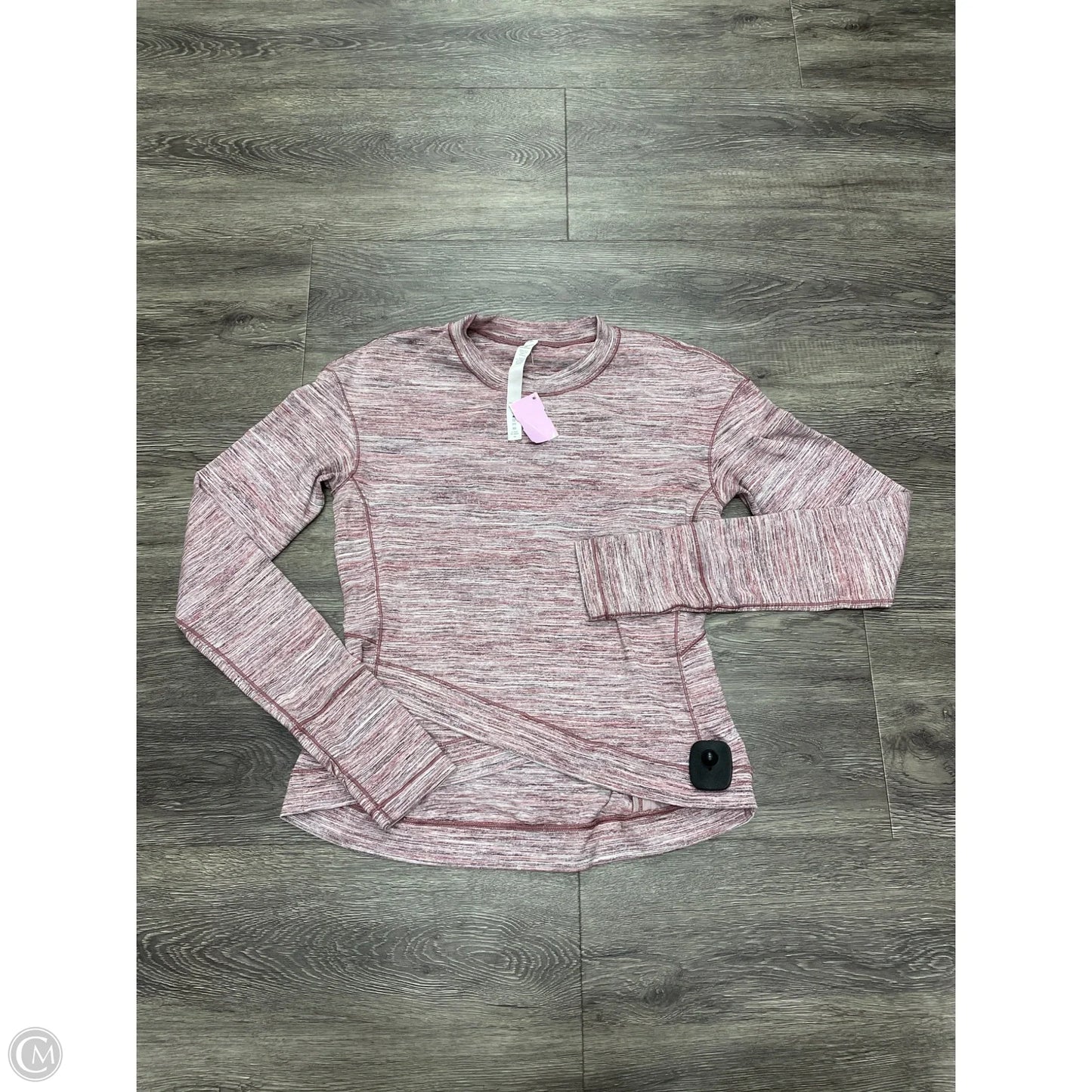 Athletic Top Long Sleeve Crewneck By Lululemon In Pink, Size: M