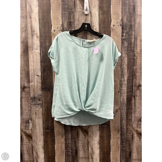 Top Short Sleeve By Hippie Rose In Green, Size: L
