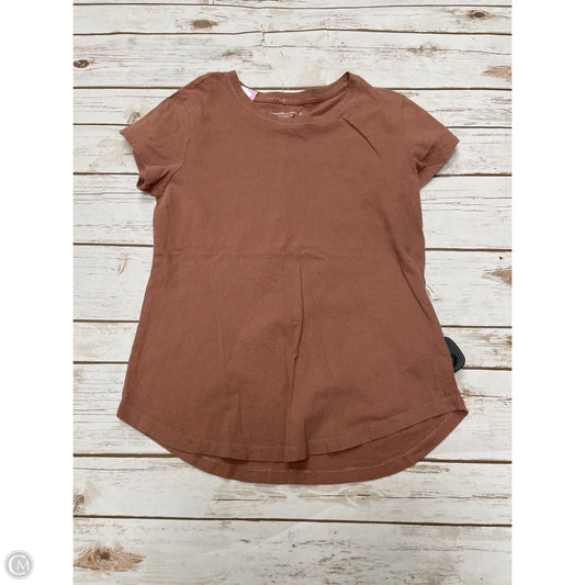 Top Short Sleeve Basic By Abercrombie And Fitch In Brown, Size: S