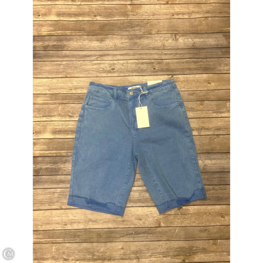 Shorts By Zenana Outfitters In Blue Denim, Size: L
