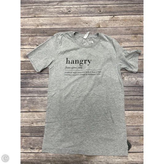 Top Short Sleeve Basic By Bella + Canvas In Grey, Size: S