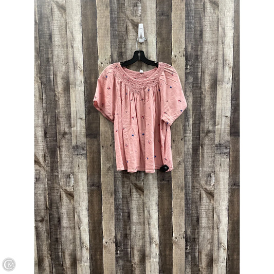 Top Short Sleeve By Old Navy In Pink, Size: S