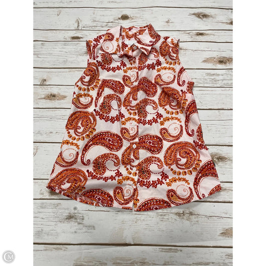 Top Sleeveless By Charter Club In Paisley Print, Size: S