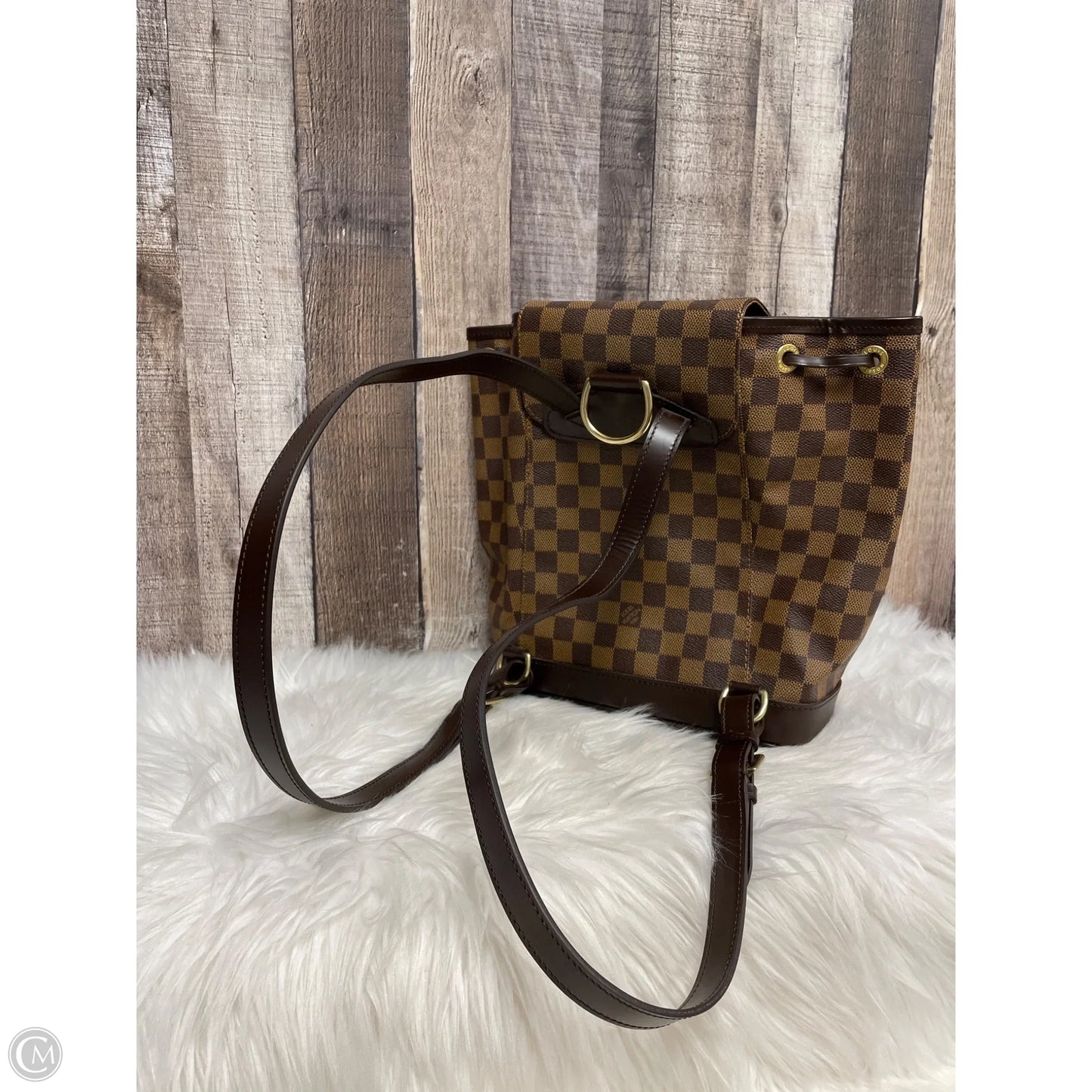 Backpack Luxury Designer By Louis Vuitton, Size: Medium