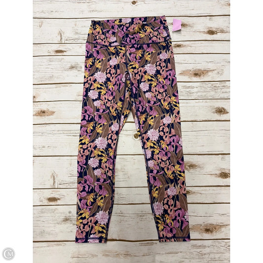 Athletic Leggings By Fabletics In Floral Print, Size: S