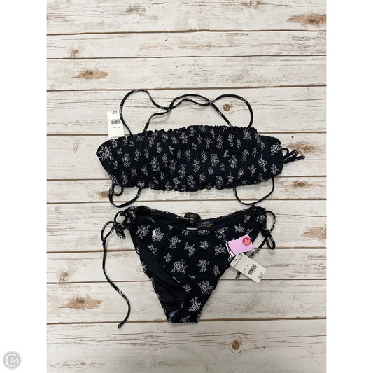 Swimsuit 2pc By Ralph Lauren In Black & White, Size: L