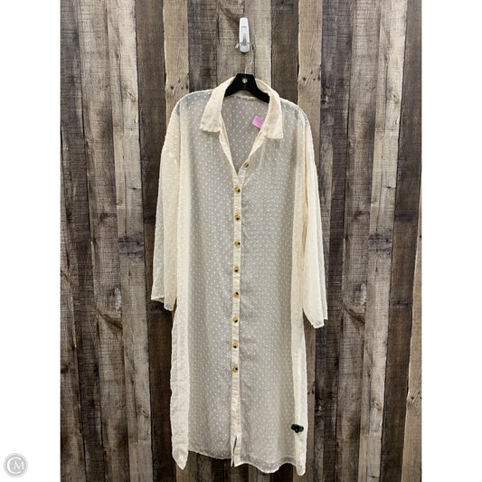 Swimwear Cover-up By Shein In Cream, Size: Xl