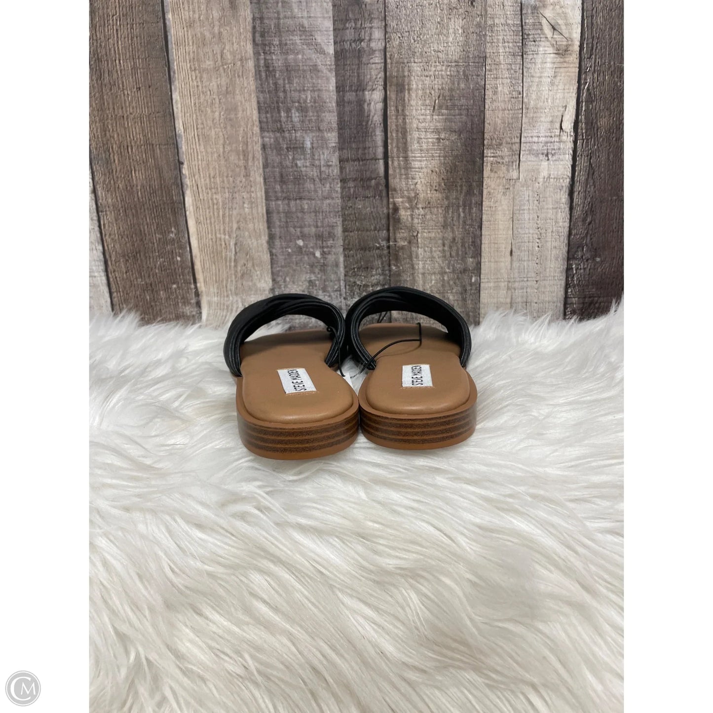 Sandals Flats By Steve Madden In Black, Size: 7