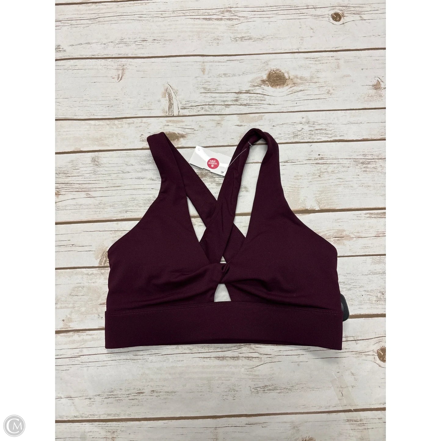 Athletic Bra By Fabletics In Maroon, Size: S
