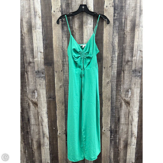 Dress Casual Midi By Top Shop In Green, Size: M