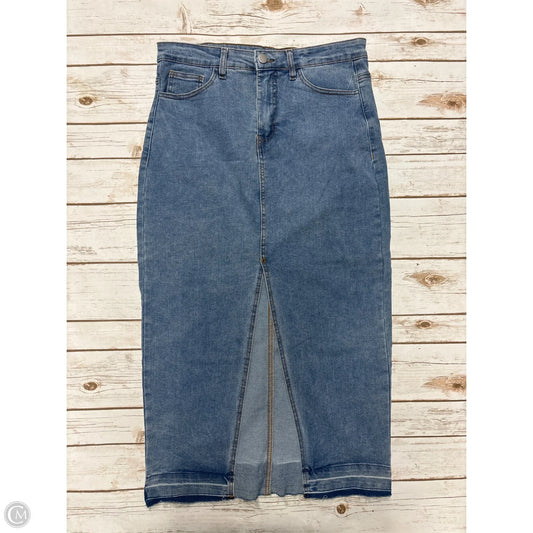 Skirt Maxi By Charlotte Russe In Blue Denim, Size: M