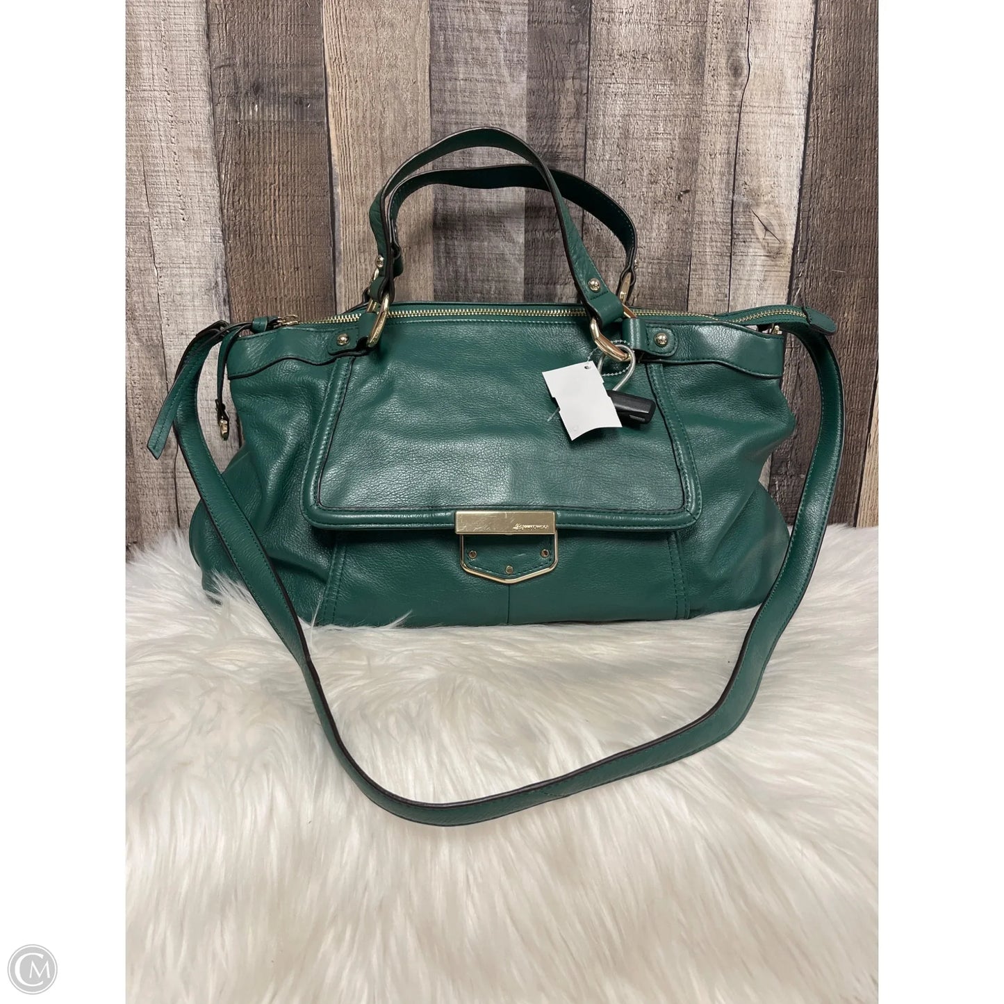 Handbag Leather By B. Makowsky, Size: Large