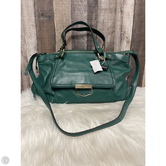 Handbag Leather By B. Makowsky, Size: Large