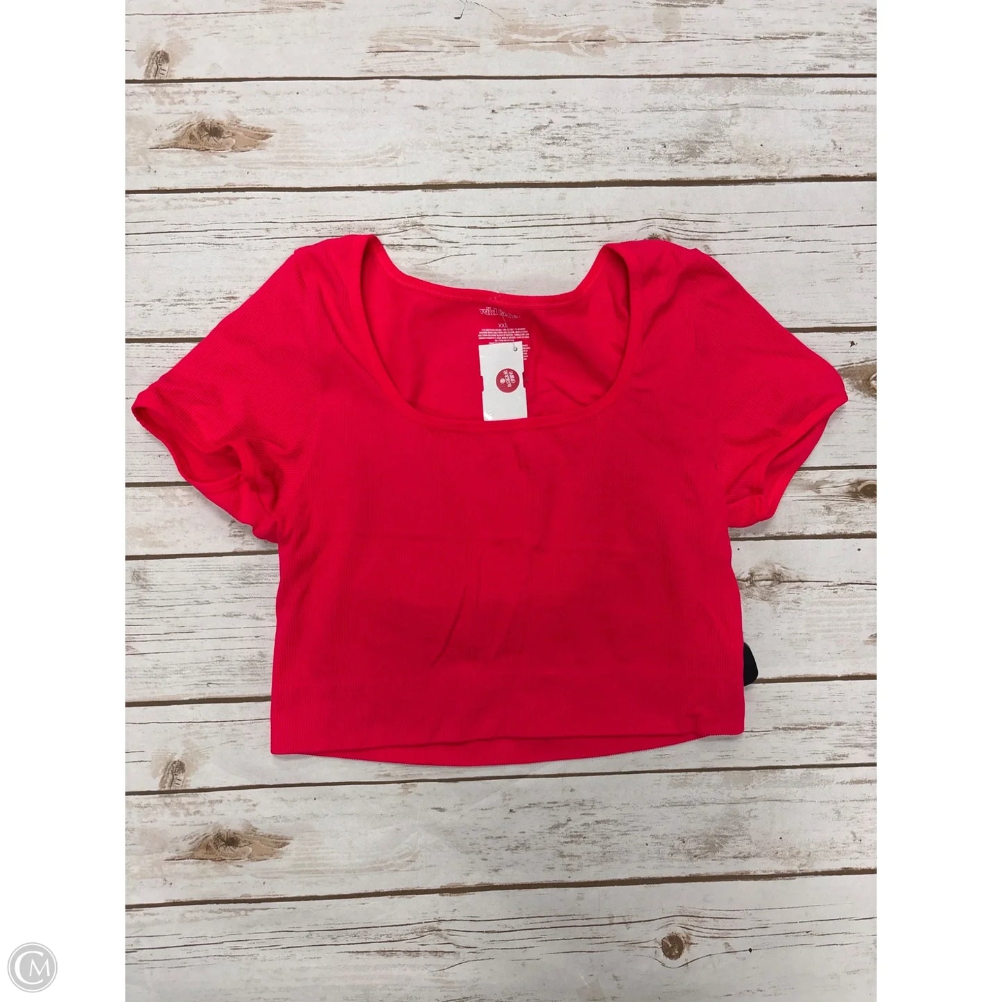 Top Short Sleeve By Wild Fable In Coral, Size: Xxl