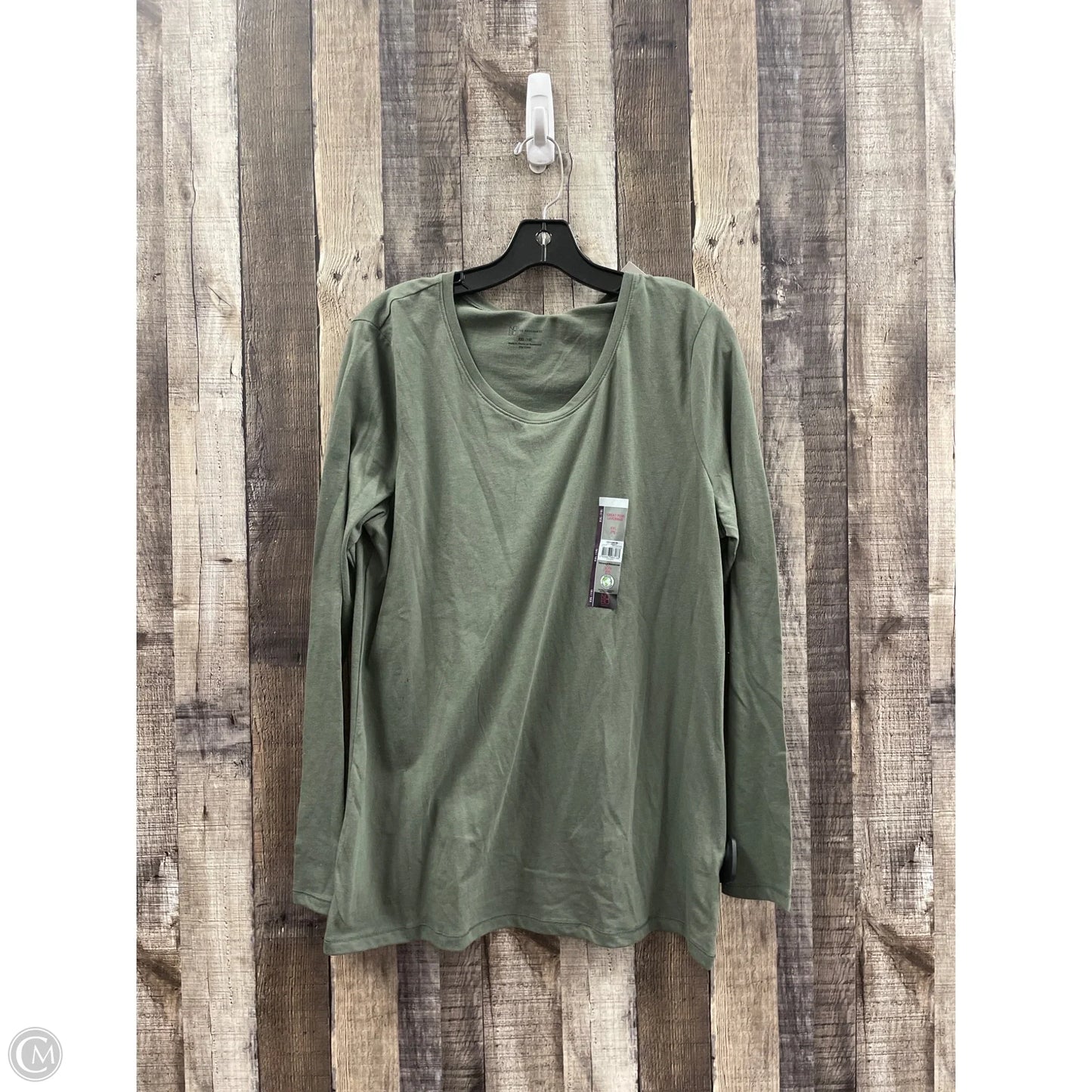 Top Long Sleeve By No Boundaries In Green, Size: Xxl