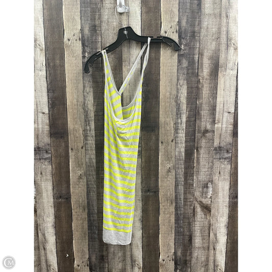 Top Sleeveless By Cabi In Grey & Yellow, Size: Xs