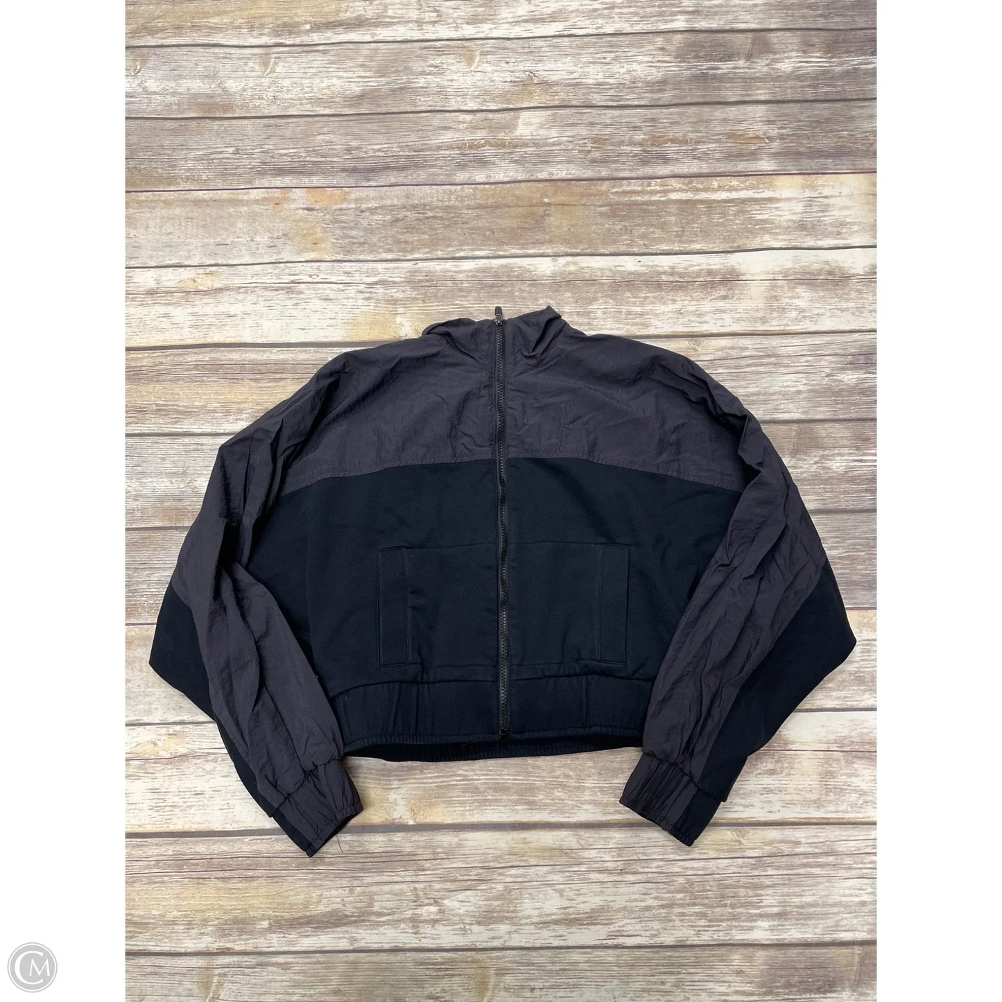Athletic Jacket By Fabletics In Black, Size: S