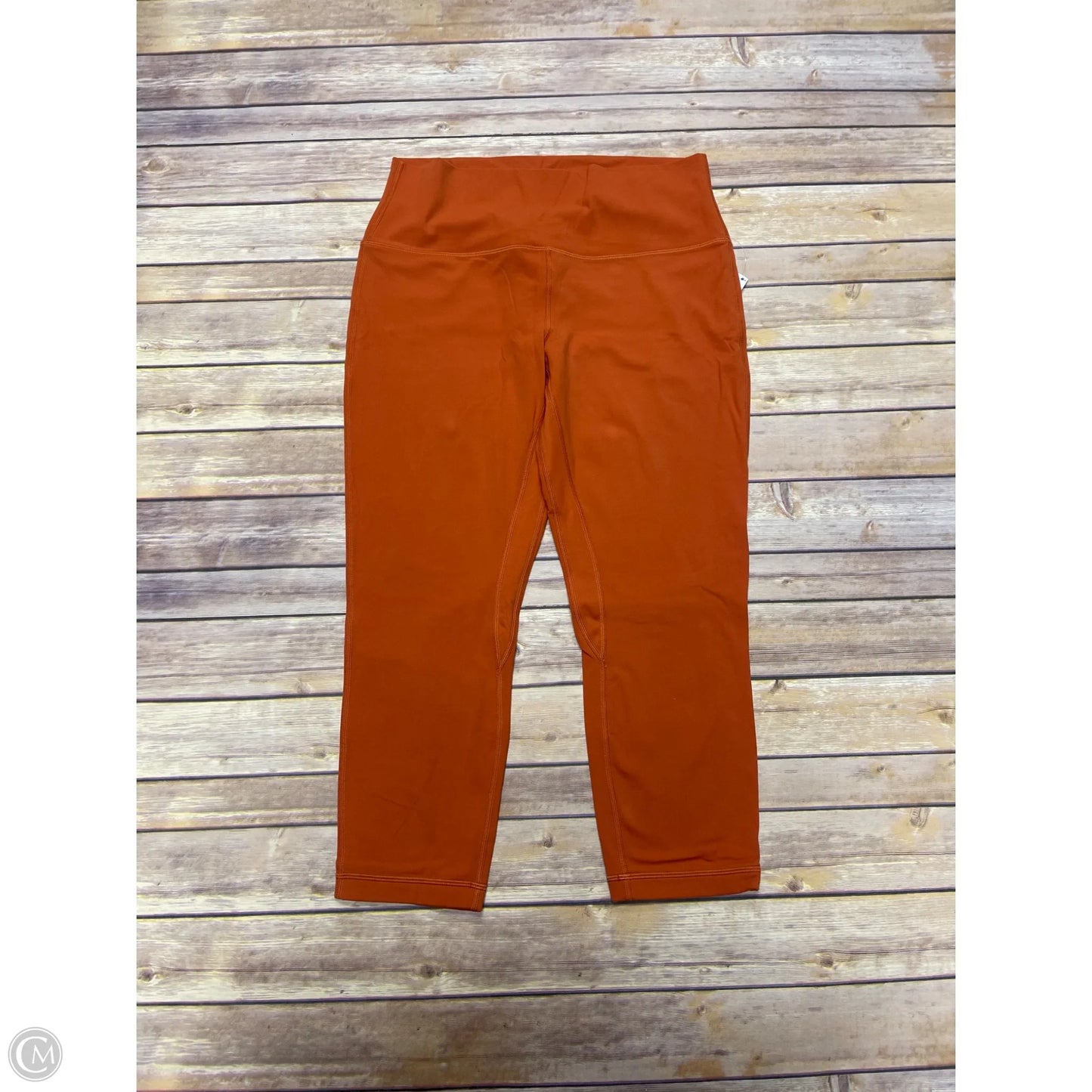 Athletic Leggings By Lululemon In Orange, Size: 12