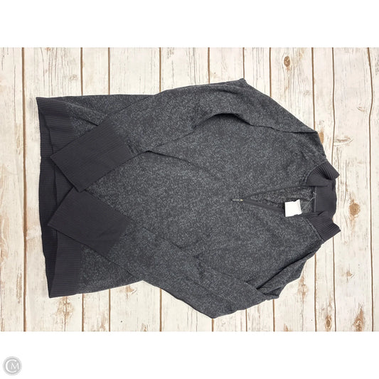 Athletic Top Long Sleeve Collar By Lululemon In Black, Size: M