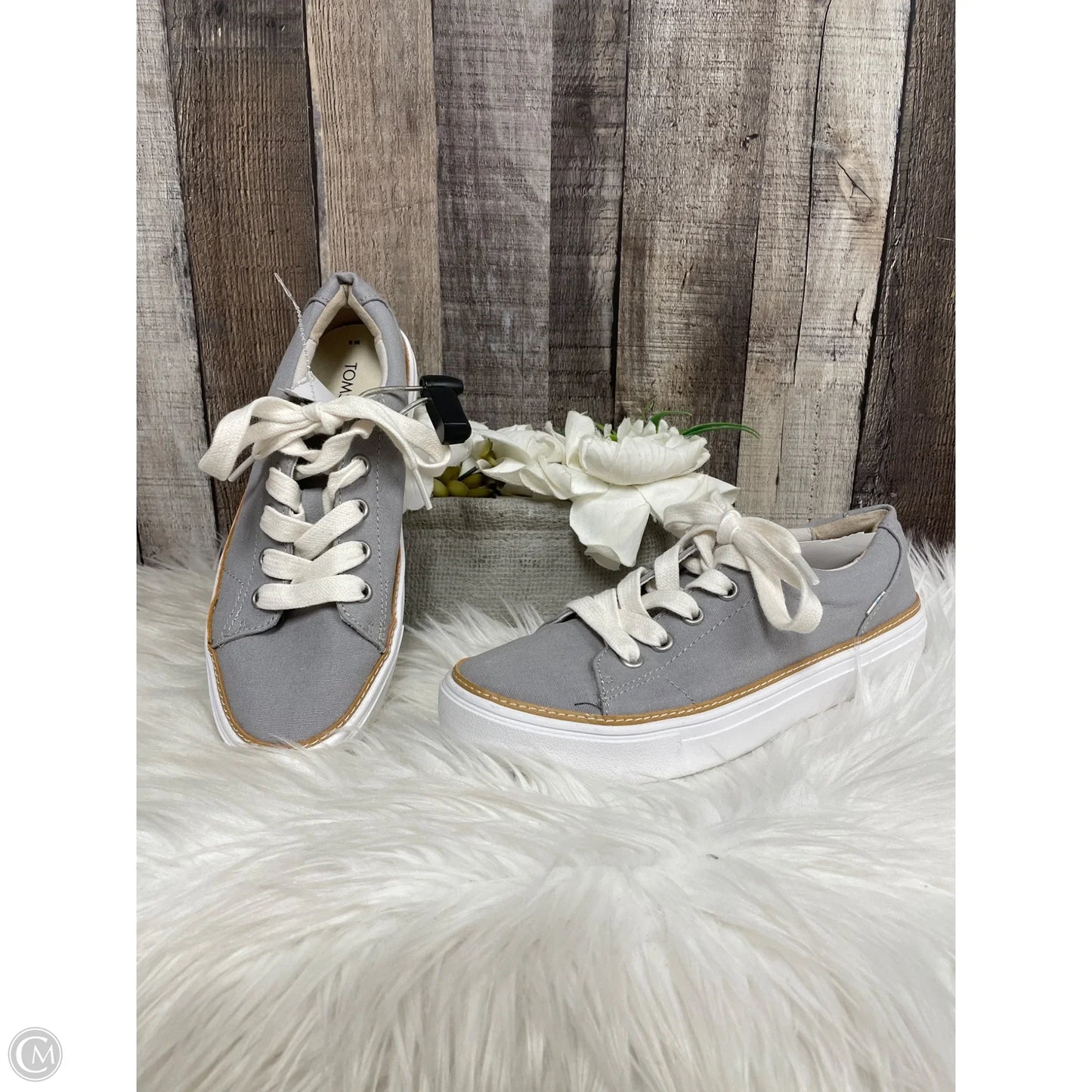 Shoes Sneakers By Toms In Grey, Size: 8