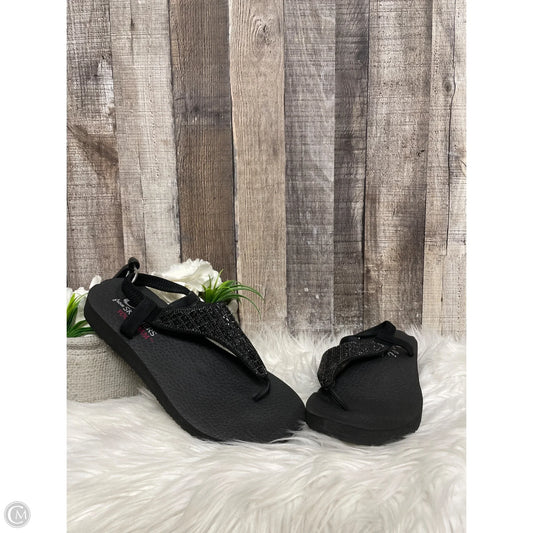 Sandals Flats By Skechers In Black, Size: 9