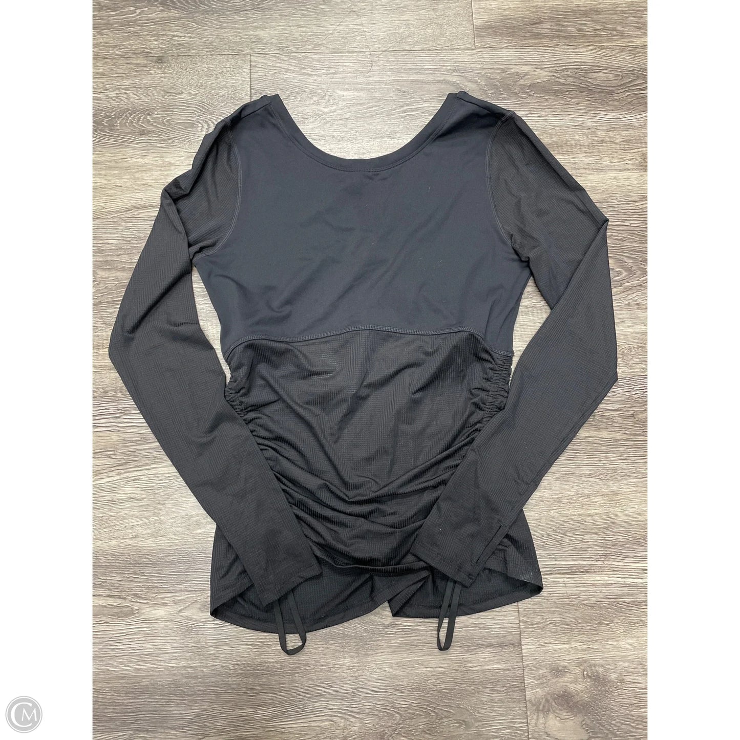 Athletic Top Long Sleeve Crewneck By Fabletics In Black, Size: M
