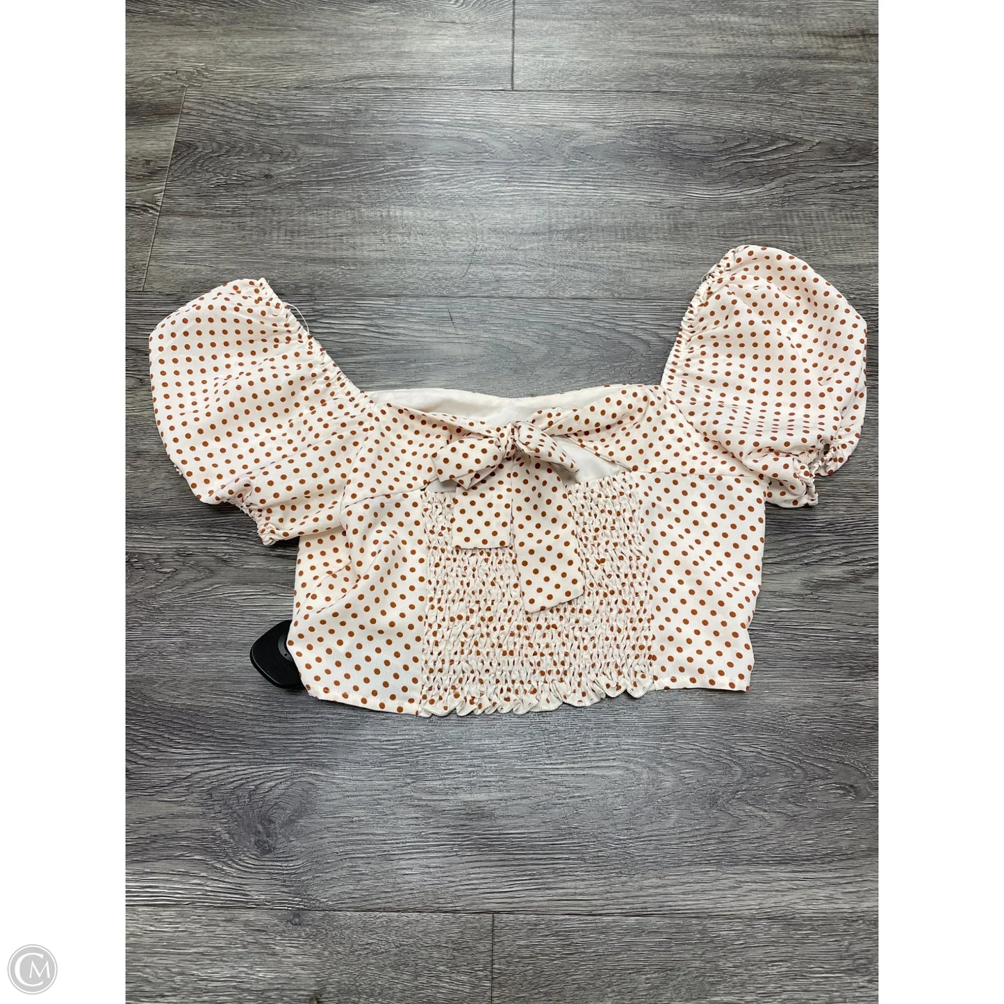 Top Short Sleeve By Altard State In Polkadot Pattern, Size: S