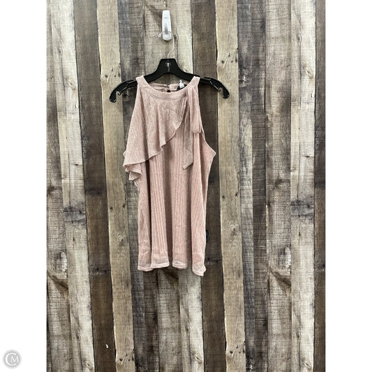 Top Sleeveless By Nine West In Pink, Size: M