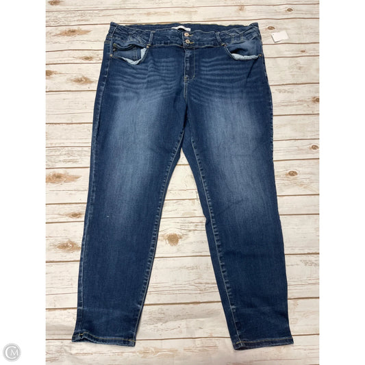 Jeans Skinny By Kancan In Blue Denim, Size: 24