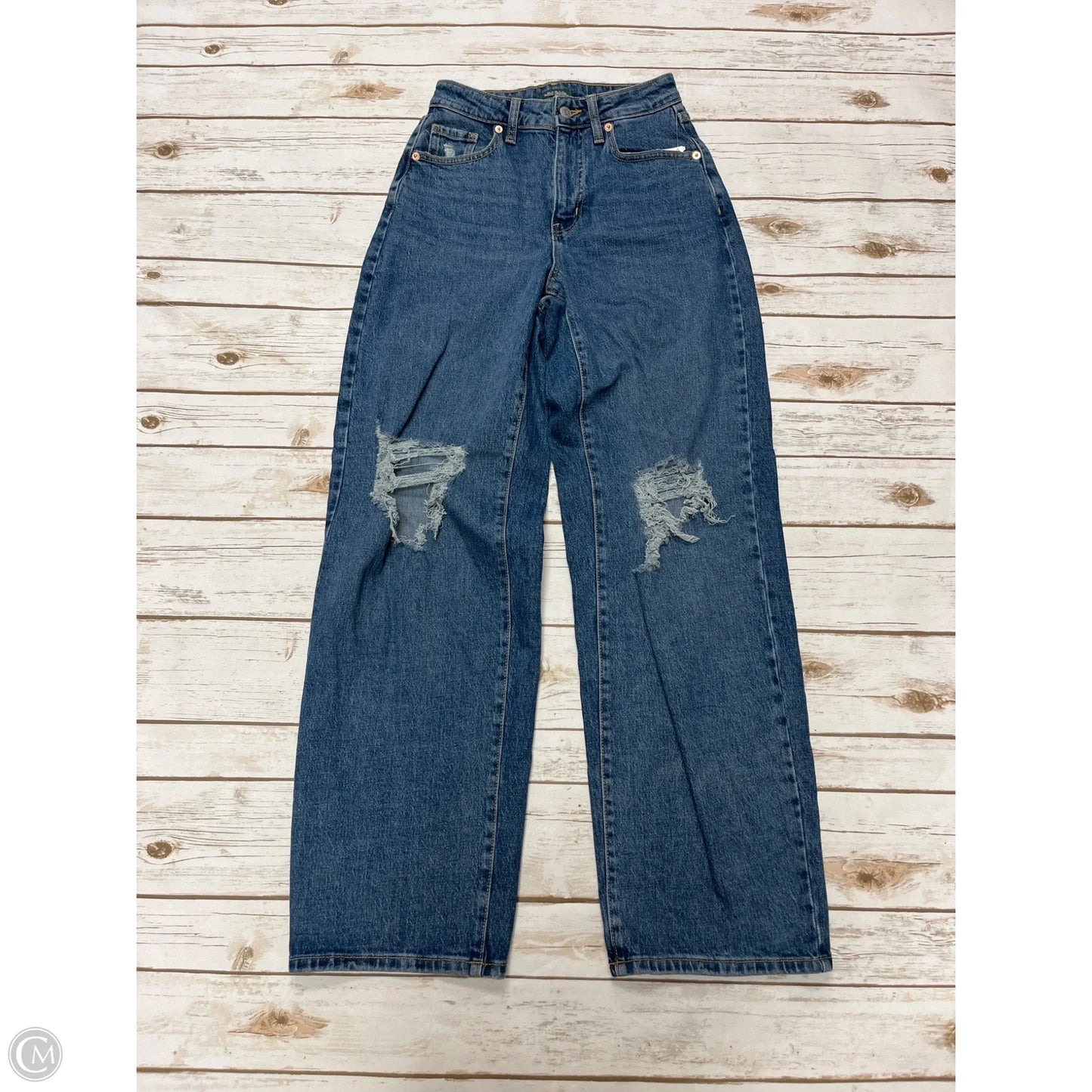 Jeans Straight By Wild Fable In Blue Denim, Size: 0