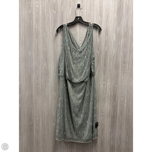 Dress Party Midi By Adrianna Papell In Blue & Silver, Size: 3x